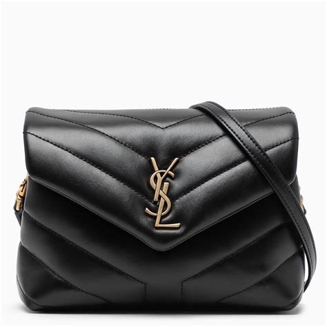 trova card yves saint laurent lou lou nera catena|Borsa Loulou Medium in pelle matelassé in Nero .